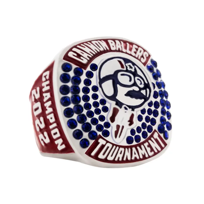 Freedom Baseball Rings Custom Baseball Championship Rings - Patriotic Design