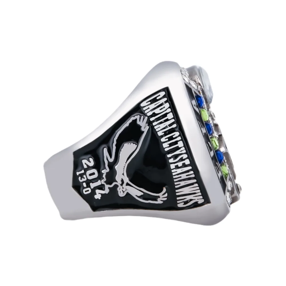 Secret Team Rings Premium Football Team Rings - Antique Rectangle - Champtrove