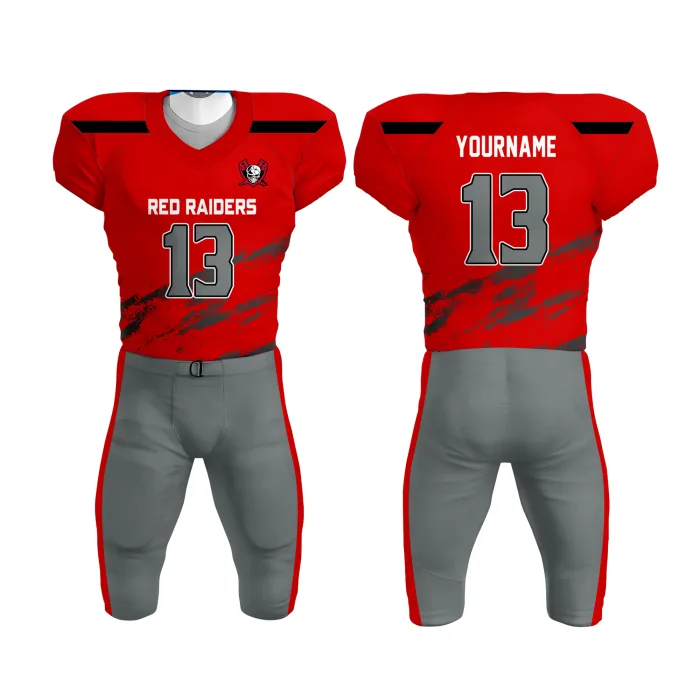 Reversible Football Uniforms - Red & Gray - Champtrove